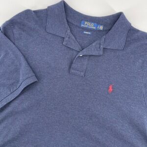 Polo Ralph Lauren Mens Classic Fit Blue Polo Shirt‎